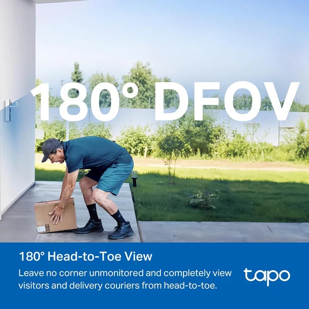 Tapo D225 — جرس باب فيديو ذكي ببطارية بدقة 2K QHD مع جرس رنين