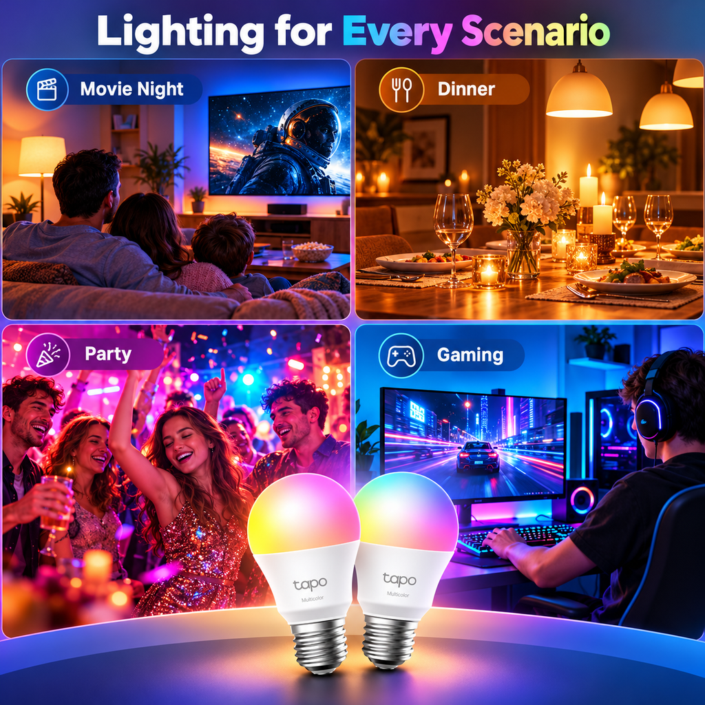 TP-Link Tapo L530E Smart Wi-Fi Color Bulbs — 2-Pack
