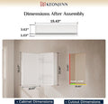 Keonjinn White Medicine Cabinet 16×24 — selected Amazon model