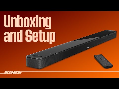Official Bose Product Support Smart Ultra Soundbar unboxing and setup tutorial