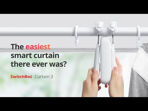 Official SwitchBot Curtain 3 motor demonstration — SwitchBot (solar panel is a separate accessory)