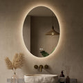 KeonJinn oval lighted 22×30 bathroom mirror retail source reference, commercial permissions pending
