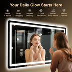 LAWADA 55×30 Smart LED Bathroom Mirror — Motion Sensor — authentic retail source photograph 2; commercial photo use needs approval