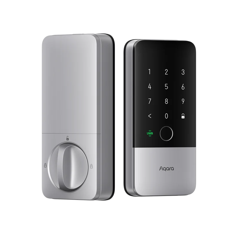 Aqara U400 Silver exterior keypad and interior thumbturn