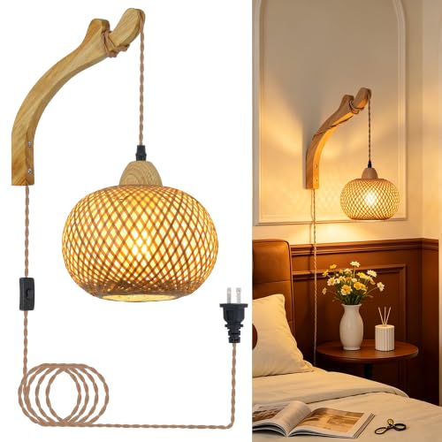 Frideko Farmhouse Plug-In Lantern Wall Sconce — B0B1X5GF89 — image 1