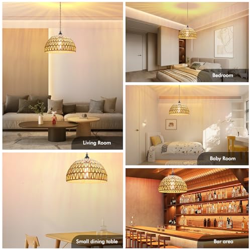 Boho Dimmable Hanging Pendant Light — B0DDY6GC6L — image 3