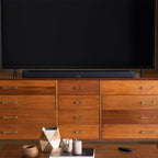 Bose Smart Ultra Soundbar black angled close view