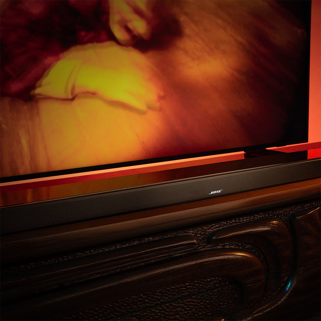 Bose Smart Ultra Soundbar black product feature photograph