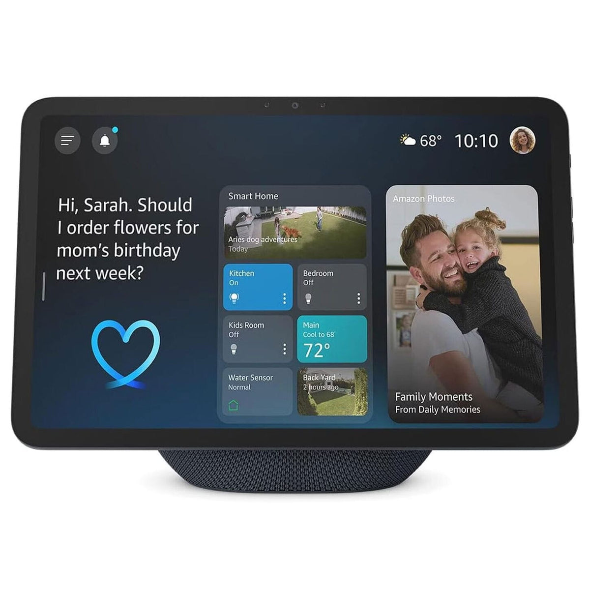 Amazon Echo Show 11 Graphite Alexa smart home dashboard screen