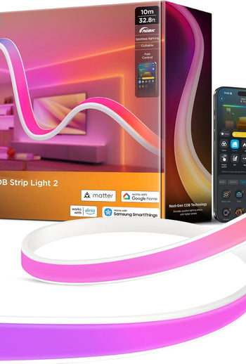 شريط إضاءة LED بتقنية COB من Govee 2 — RGBIC بطول 32.8 قدمًا