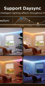 Govee DaySync automatic day-to-night lighting mode examples