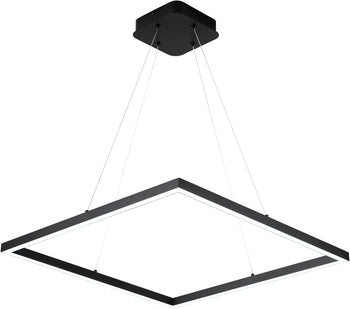 MADEM Black Square LED Pendant — 43W