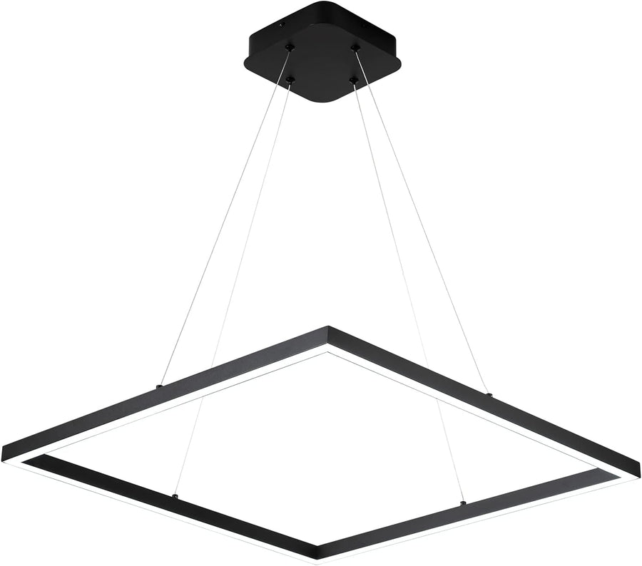 MADEM Black Square LED Pendant — 43W