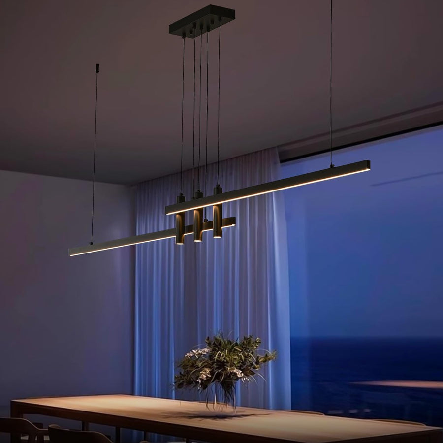 HUASHARE Linear LED Chandelier — 59in