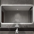 Nolsia 36 × 56 in rectangular black auto-backlit LED bathroom mirror — source product image
