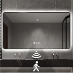 Nolsia 36 × 56 in rectangular black auto-backlit LED bathroom mirror — source product image