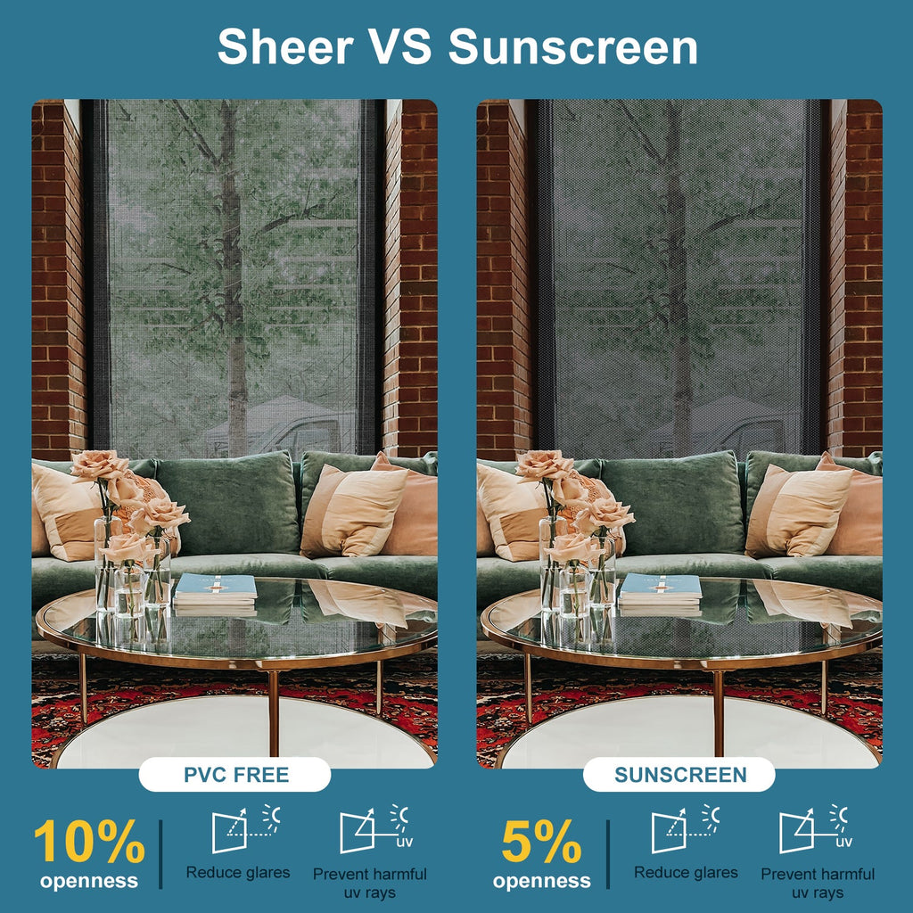 SmartWings sheer versus sunscreen explanation