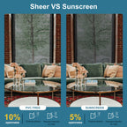 SmartWings sheer versus sunscreen explanation