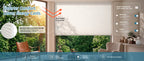 SmartWings Nowa energy efficient cellular shades in room