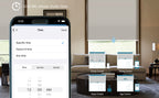 Nowa shade phone scheduling and automatic routines