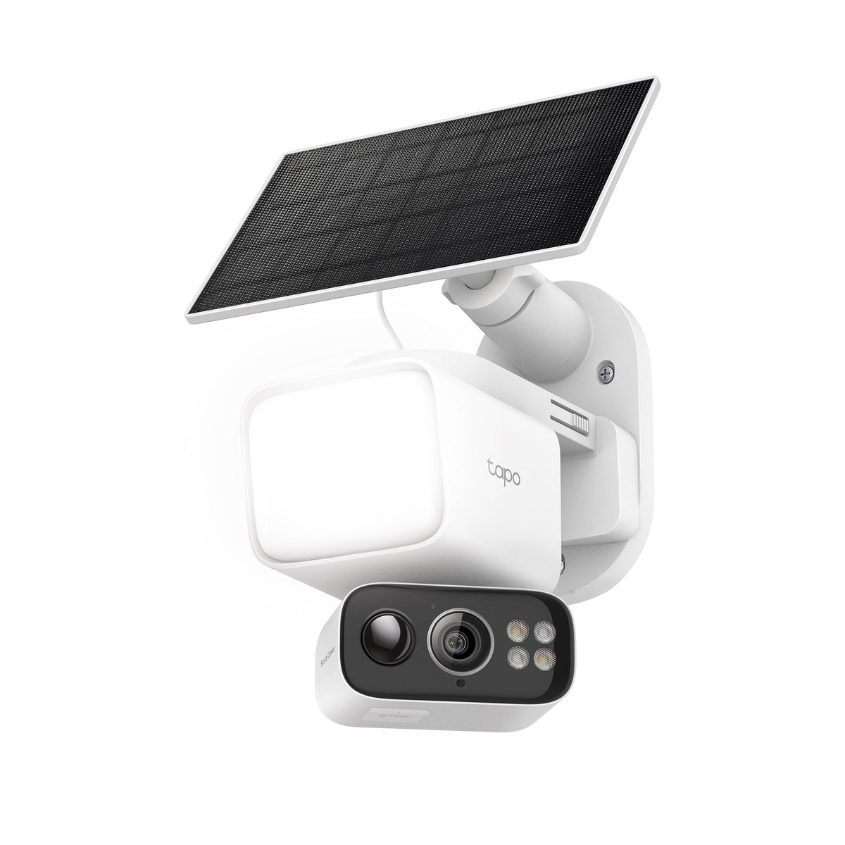 Tapo C615F solar 2K floodlight security camera with solar panel