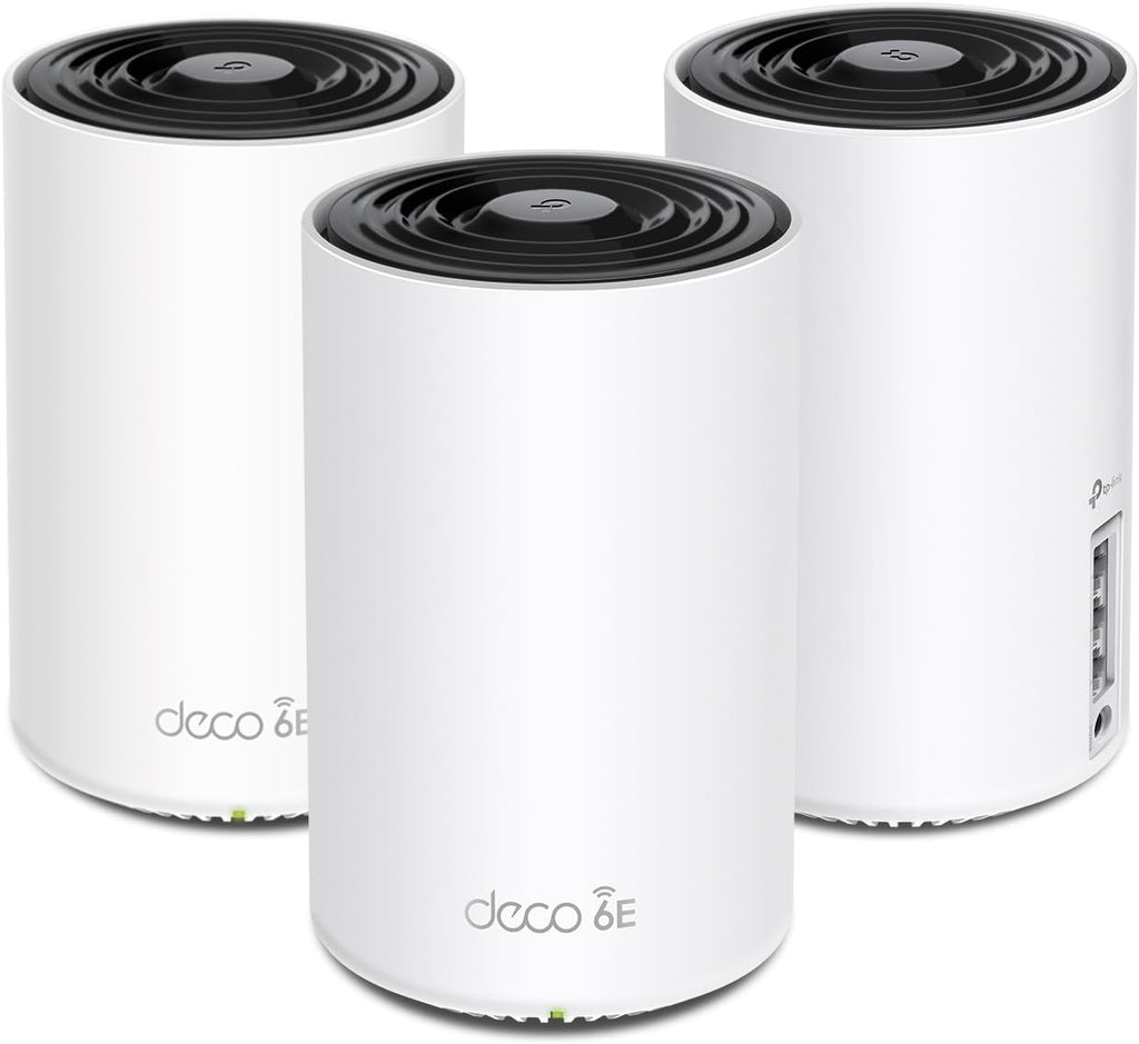 TP-Link Deco XE75 three-unit 3-pack product photo