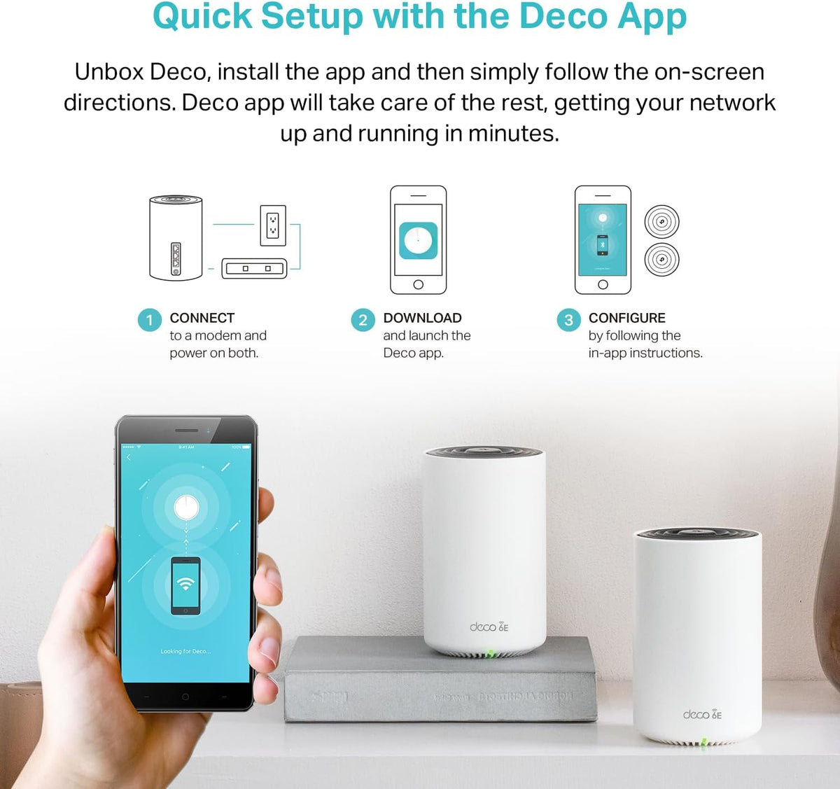 TP-Link Deco mobile app installation and configuration steps