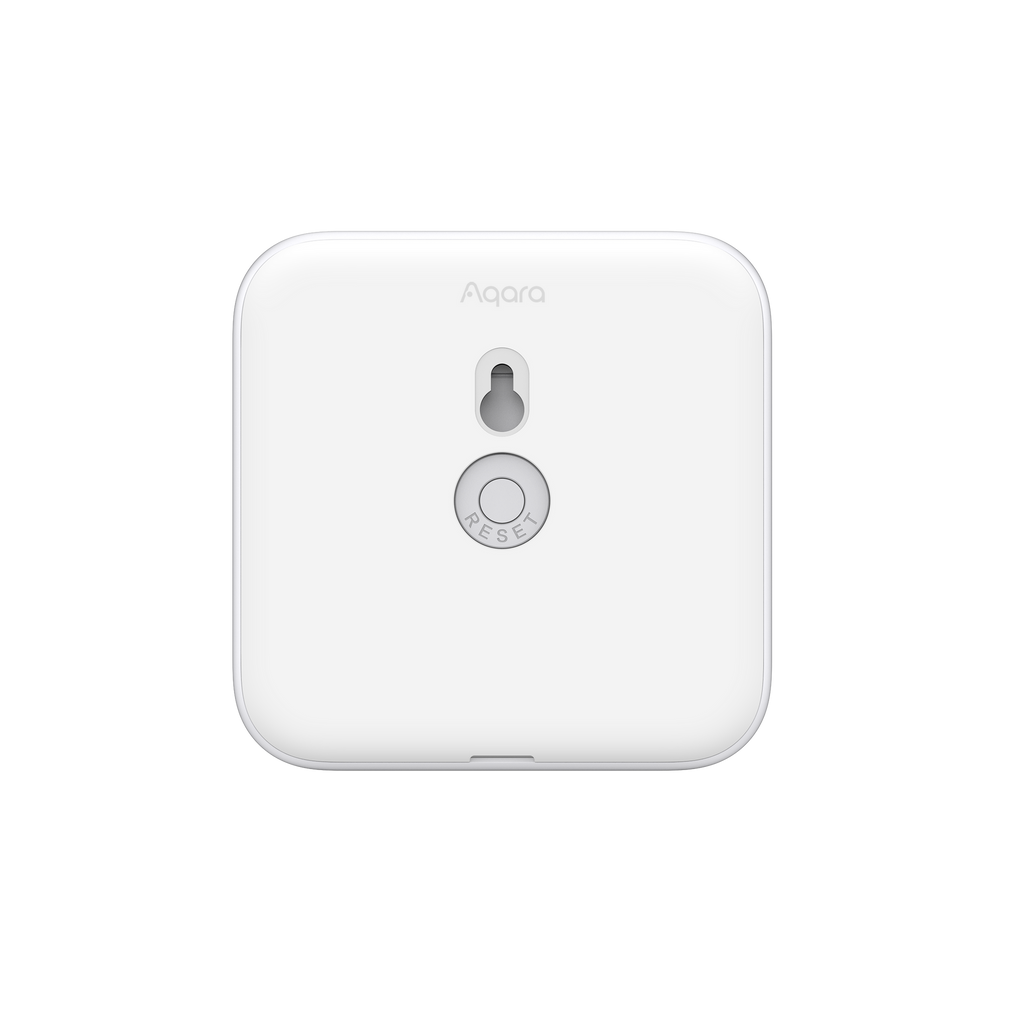 Official Aqara W100 rear mount and reset button view