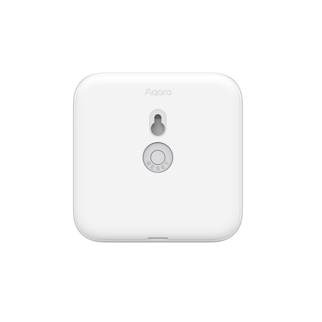 Official Aqara W100 rear mount and reset button view